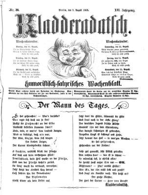 Kladderadatsch Sonntag 9. August 1863