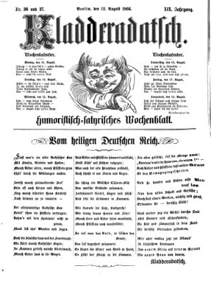 Kladderadatsch Sonntag 12. August 1866