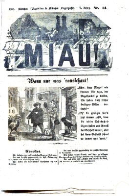 Miau Donnerstag 8. April 1869
