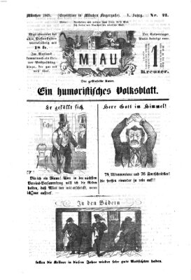 Miau Donnerstag 27. Mai 1869