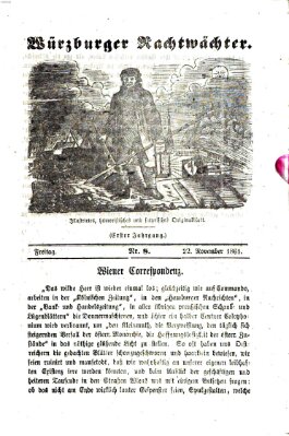 Würzburger Nachtwächter Freitag 22. November 1861