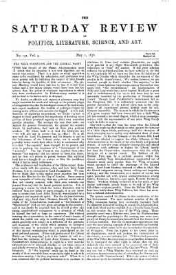 Saturday review Samstag 1. Mai 1858