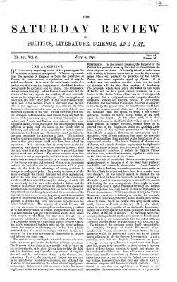 Saturday review Samstag 9. Juli 1859