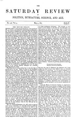 Saturday review Samstag 5. Mai 1860