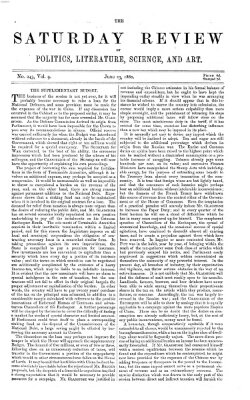 Saturday review Samstag 23. Juni 1860