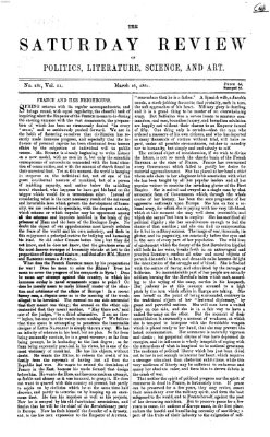 Saturday review Samstag 16. März 1861