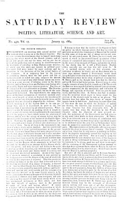 Saturday review Samstag 23. Januar 1864