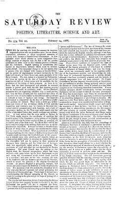 Saturday review Samstag 24. Februar 1866