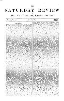 Saturday review Samstag 19. Juni 1869