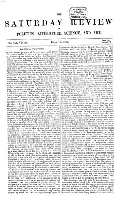 Saturday review Samstag 1. Januar 1870
