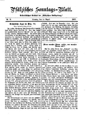 Pfälzisches Sonntags-Blatt (Pfälzische Volkszeitung) Sonntag 18. August 1867