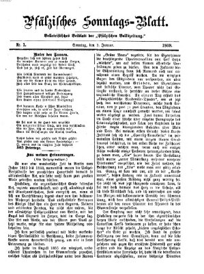 Pfälzisches Sonntags-Blatt (Pfälzische Volkszeitung) Sonntag 3. Januar 1869