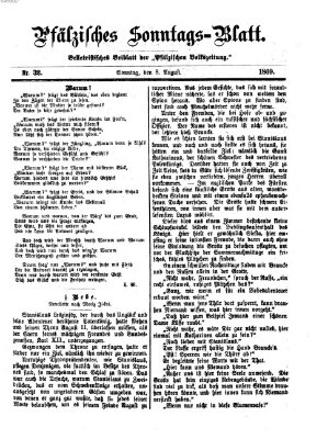 Pfälzisches Sonntags-Blatt (Pfälzische Volkszeitung) Sonntag 8. August 1869