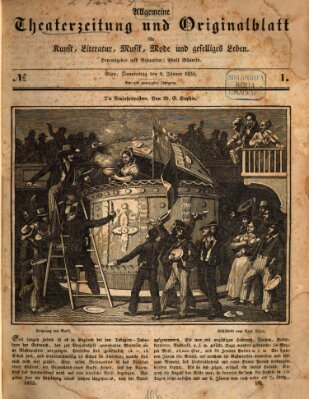 Allgemeine Theaterzeitung Donnerstag 1. Januar 1835