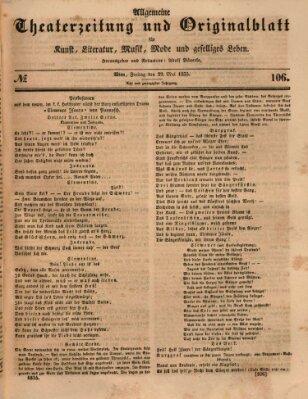 Allgemeine Theaterzeitung Freitag 29. Mai 1835