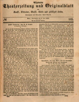 Allgemeine Theaterzeitung Samstag 6. Juni 1835