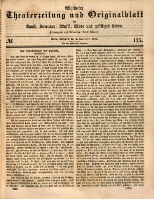 Allgemeine Theaterzeitung Mittwoch 2. September 1835