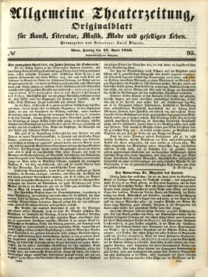 Allgemeine Theaterzeitung Freitag 21. April 1843