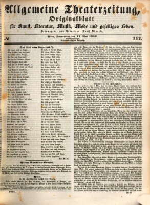 Allgemeine Theaterzeitung Donnerstag 11. Mai 1843