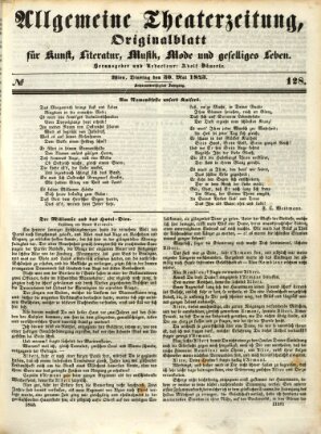 Allgemeine Theaterzeitung Dienstag 30. Mai 1843