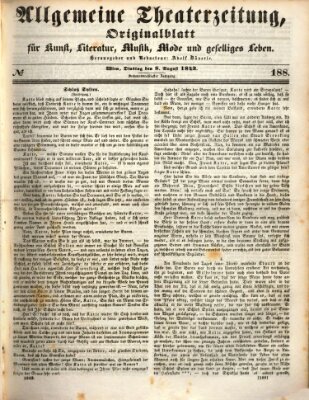 Allgemeine Theaterzeitung Dienstag 8. August 1843