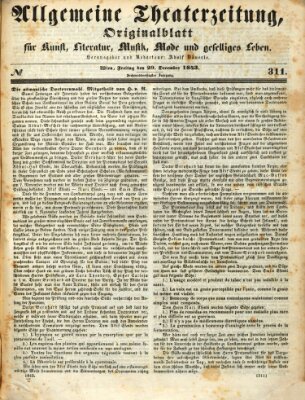 Allgemeine Theaterzeitung Freitag 29. Dezember 1843