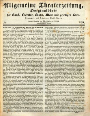 Allgemeine Theaterzeitung Montag 30. September 1844