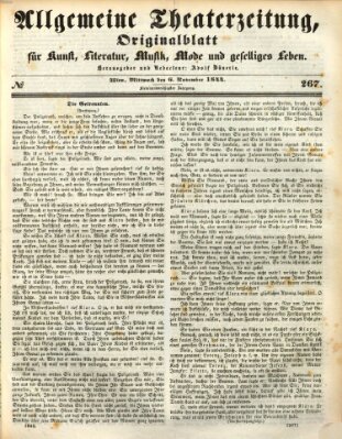Allgemeine Theaterzeitung Mittwoch 6. November 1844