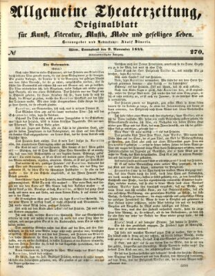 Allgemeine Theaterzeitung Samstag 9. November 1844