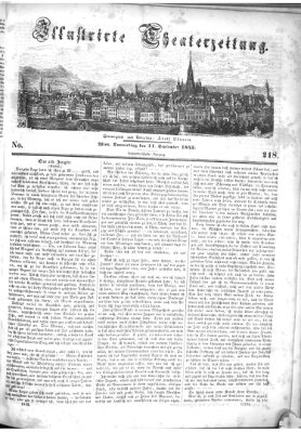 Allgemeine Theaterzeitung Donnerstag 11. September 1845