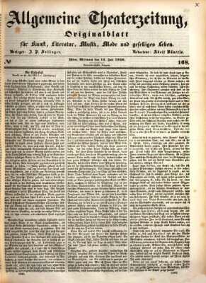 Allgemeine Theaterzeitung Mittwoch 15. Juli 1846