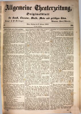Allgemeine Theaterzeitung Dienstag 9. Februar 1847