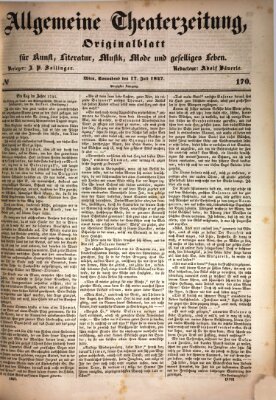 Allgemeine Theaterzeitung Samstag 17. Juli 1847