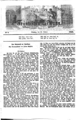 Fränkische Zeitung (Ansbacher Morgenblatt) Samstag 25. Januar 1868