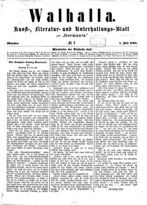 Walhalla (Der Bayerische Landbote) Mittwoch 1. Juli 1868