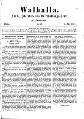 Walhalla (Der Bayerische Landbote) Donnerstag 11. März 1869