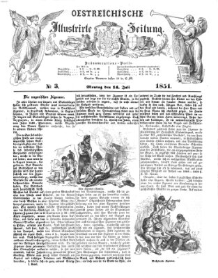 Österreichische illustrierte Zeitung Montag 14. Juli 1851