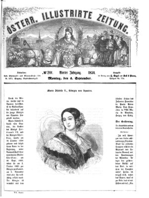 Österreichische illustrierte Zeitung Montag 4. September 1854