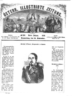 Österreichische illustrierte Zeitung Donnerstag 14. September 1854