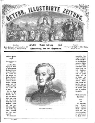 Österreichische illustrierte Zeitung Donnerstag 28. September 1854