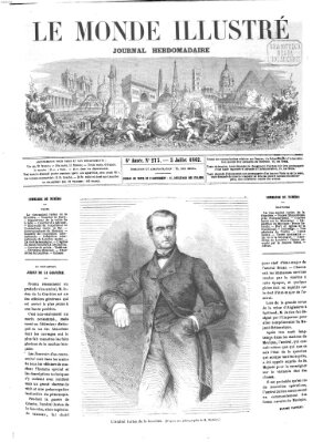 Le monde illustré Samstag 5. Juli 1862