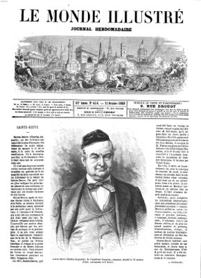 Le monde illustré Montag 25. Oktober 1869