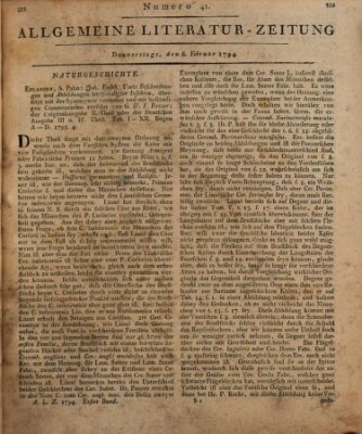 Allgemeine Literatur-Zeitung (Literarisches Zentralblatt für Deutschland) Donnerstag 6. Februar 1794