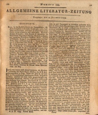 Allgemeine Literatur-Zeitung (Literarisches Zentralblatt für Deutschland) Freitag 18. Dezember 1795