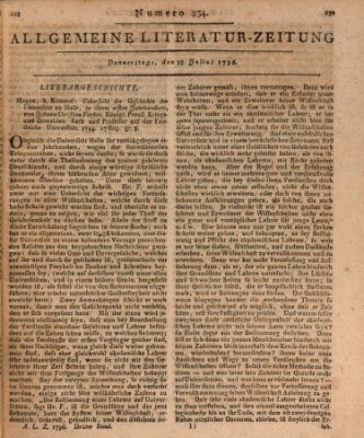 Allgemeine Literatur-Zeitung (Literarisches Zentralblatt für Deutschland) Donnerstag 28. Juli 1796