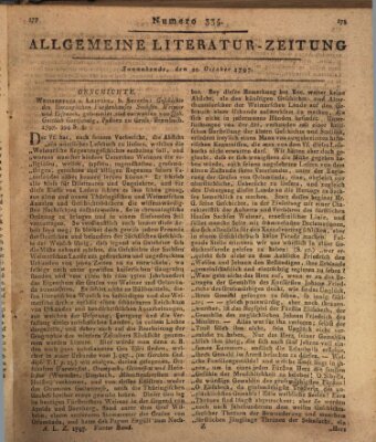 Allgemeine Literatur-Zeitung (Literarisches Zentralblatt für Deutschland) Samstag 21. Oktober 1797