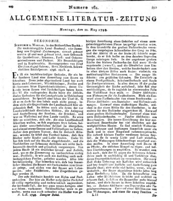 Allgemeine Literatur-Zeitung (Literarisches Zentralblatt für Deutschland) Montag 21. Mai 1798