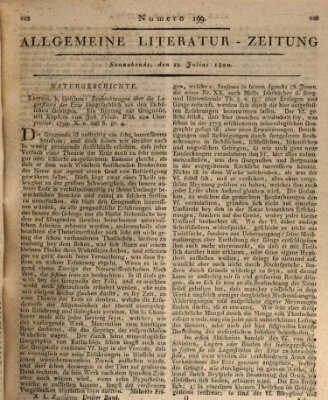 Allgemeine Literatur-Zeitung (Literarisches Zentralblatt für Deutschland) Samstag 12. Juli 1800