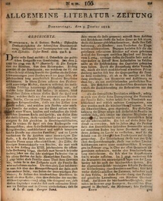 Allgemeine Literatur-Zeitung (Literarisches Zentralblatt für Deutschland) Donnerstag 9. Juni 1803