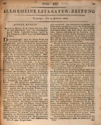 Allgemeine Literatur-Zeitung (Literarisches Zentralblatt für Deutschland) Freitag 10. Juni 1803